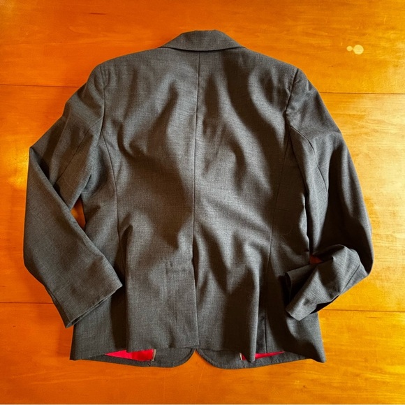 iAlex Alex Garfield 8 gray button front office career blazer suit, jacket - Picture 12 of 12